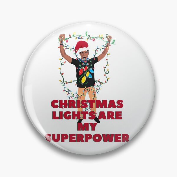 Item preview, Christmas Lights Are My Superpower Funny Holiday Illustration Graphic Art designed and sold by Mary Riley.