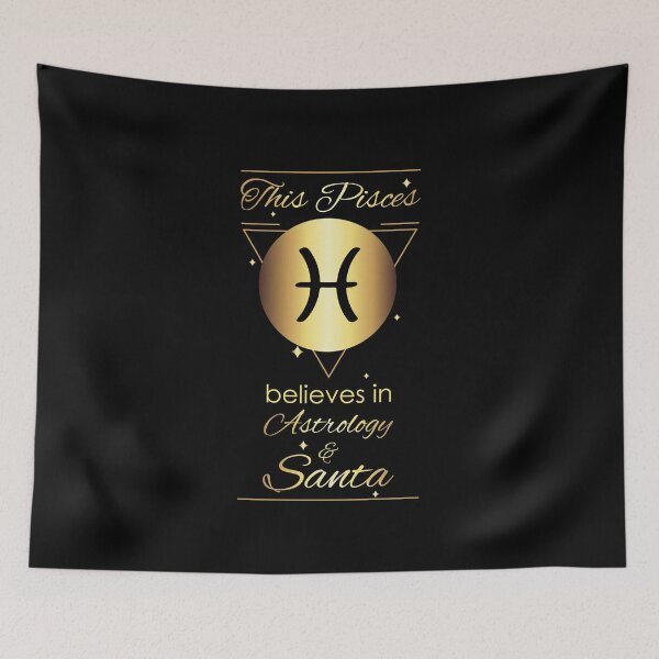 Item preview, Pisces Zodiac Sign believer in Astrology and Santa for Christmas  designed and sold by anins-azuree.