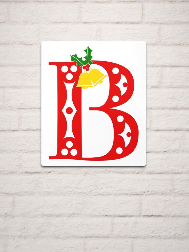 Decorative Alphabet Letter - Initial B - Personalized Christmas Gift  Sticker for Sale by MonogramHQ