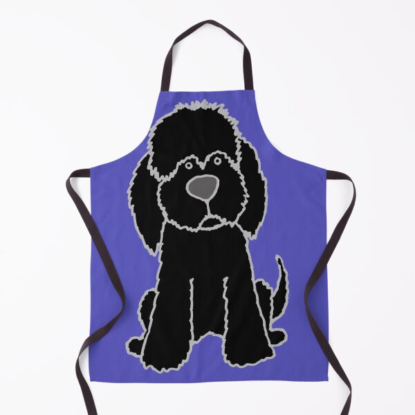 Item preview, Cool Black Labradoodle Puppy Dog Art designed and sold by Nature's Fancy.