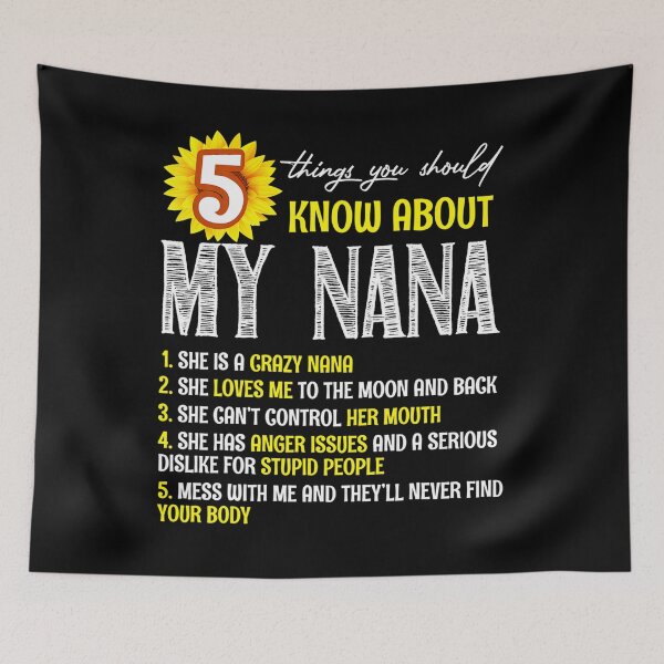 Item preview, 5 Things You Should Know About My Nana Sunflower designed and sold by JanelAmico.