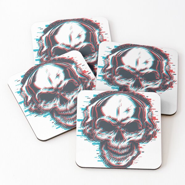Item preview, skull with headphones designed and sold by PG Shop Art.