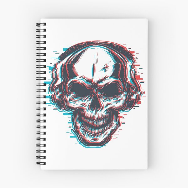Item preview, skull with headphones designed and sold by PG Shop Art.