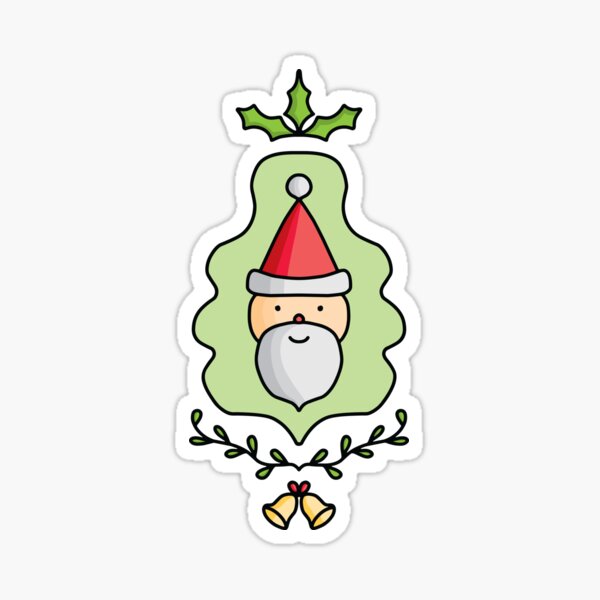Cute Cartoon Santa Claus, christmas season Sticker