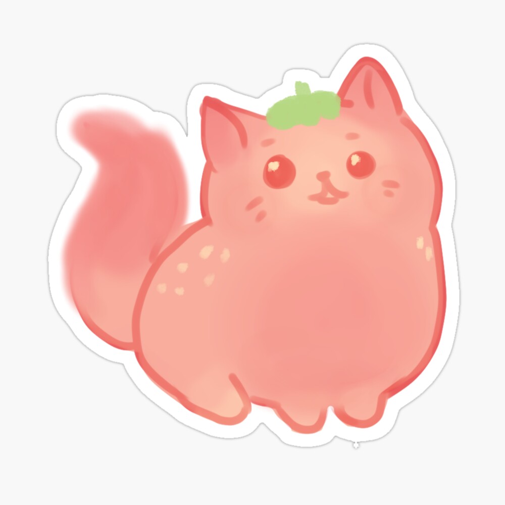 Strawberry Cat Poster ubicaciondepersonas.cdmx.gob.mx