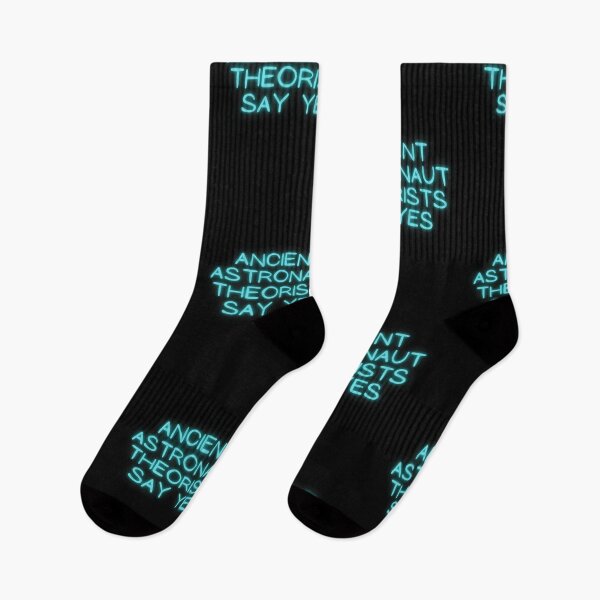 Item preview, Ancient Astronaut Theorists say yes - Aliens, UFO and ancient astronauts theory lovers gift idea - Blue neon designed and sold by OnlyGoodVibesZ.