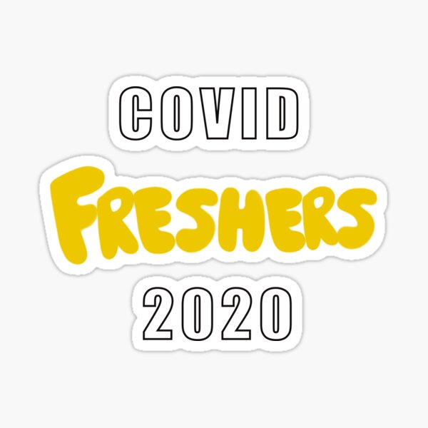 Item preview, Covid Freshers 2020 in yellow designed and sold by ToriaScarlett.