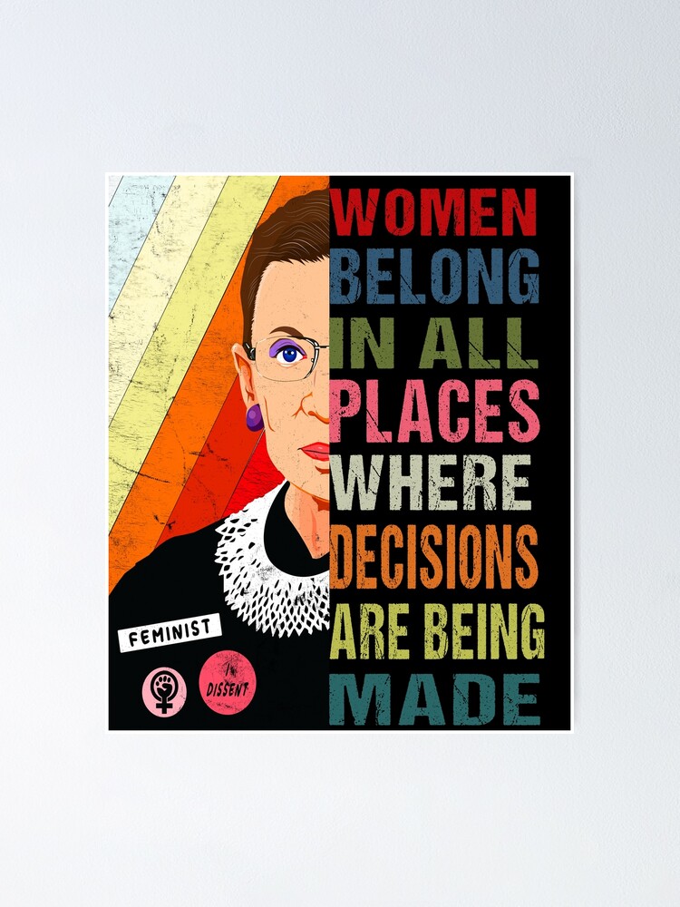 Ruth Rbg Supports Never Understimate Power Of Girl With Book Ruth Rbg Supports Never Understimate Power Of Girl With Book