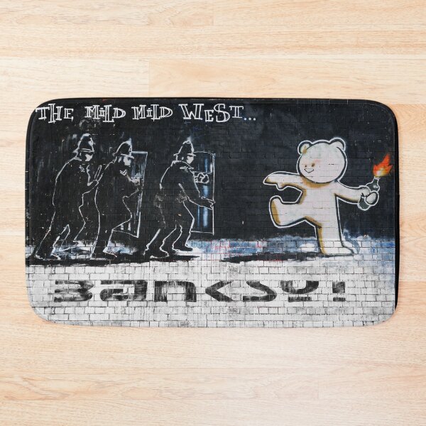 Item preview, BANKSY Graffiti Mural The Mild Mild West designed and sold by WE-ARE-BANKSY.