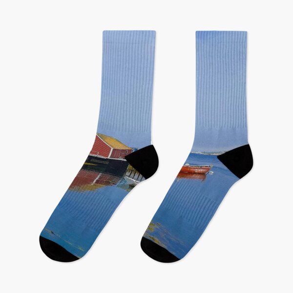 Item preview, Blue Sky In Peggy's Cove designed and sold by loveoceanair.