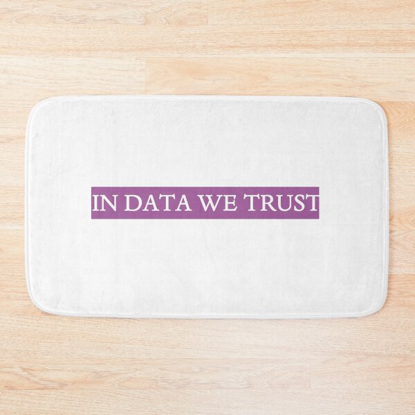 Item preview, IN DATA WE TRUST - purple background designed and sold by designair.