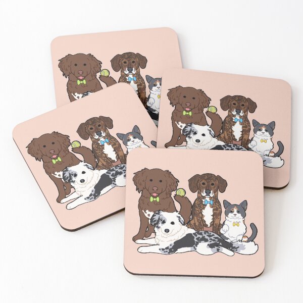 Item preview, Dog and cat Commission for Shannah Gray designed and sold by Ivy Fox Illustration.
