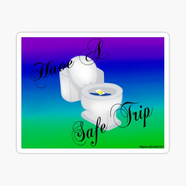 safe trip sticker