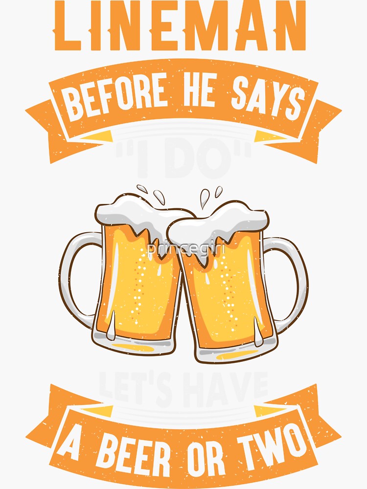 "Funny lineman" Sticker for Sale by princegiri Redbubble