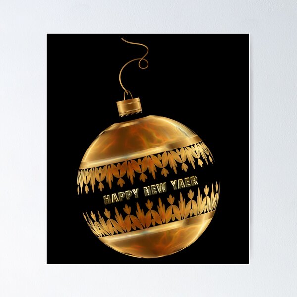 Item preview,    Happy New Year Gold Ball Man Woman Youth T-shirt Mug Phone Case designed and sold by Galina Kostyaeva.
