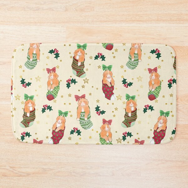 Item preview, Toller Puppies in Christmas Stockings - Cream designed and sold by BlossomCreative.
