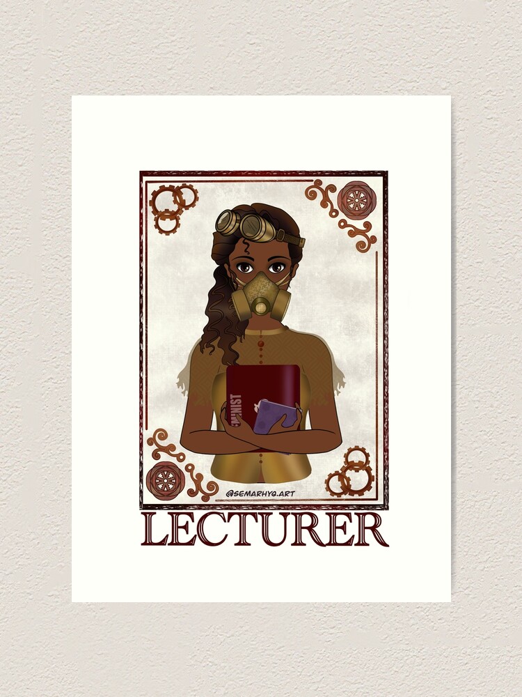 Alternate view of Lecturer (STEAMpunk Art) Art Print