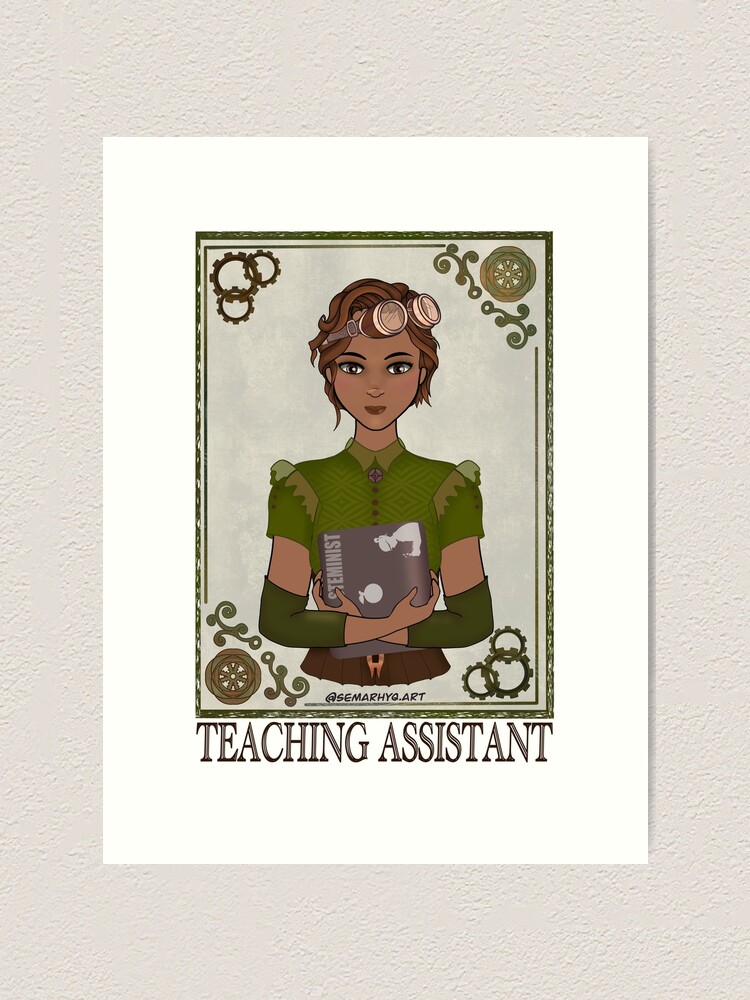 Alternate view of Teaching Assistant (STEAMpunk Art) Art Print