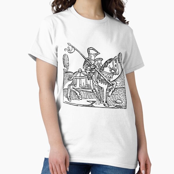 Vista previa del artículo con la obra «Caballero a caballo xilografía», diseñado y vendido por liondormant.
