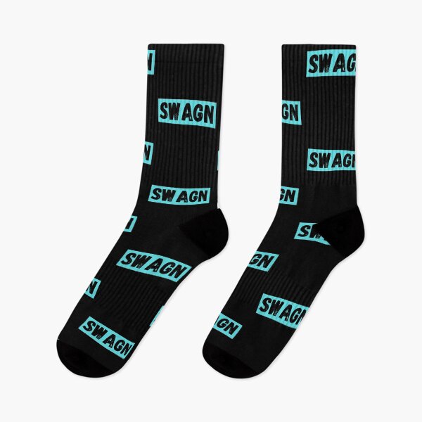 Item preview, SWAGN colorful design one word saying black distressed text on teal background designed and sold by milkasweet.