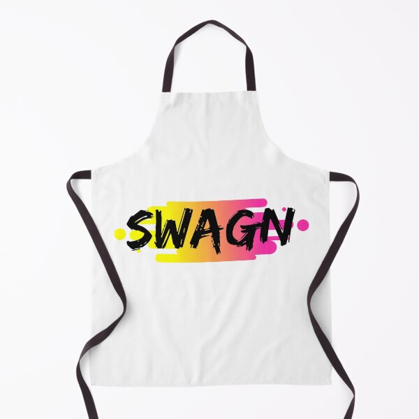 Item preview, SWAGN colorful design one word saying with black distressed text on rainbow background designed and sold by milkasweet.