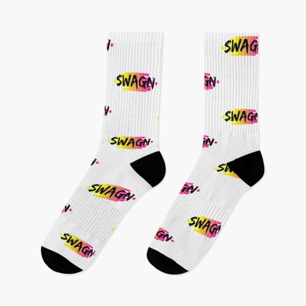 Item preview, SWAGN colorful design one word saying with black distressed text on rainbow background designed and sold by milkasweet.