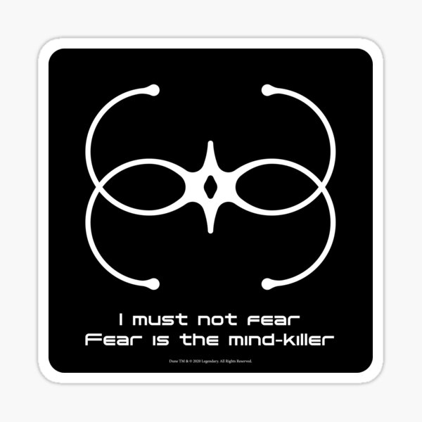 Item preview, I must not fear. Fear is the mind-killer (Dune) designed and sold by Eenig.