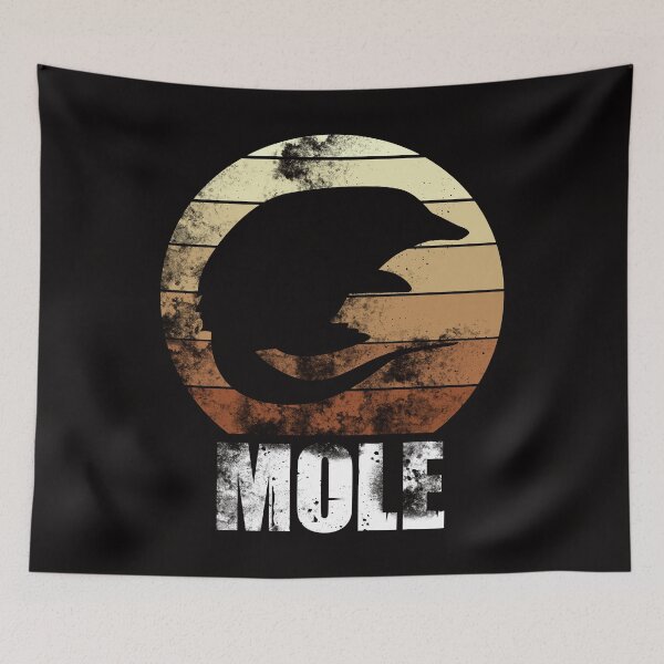 Item preview, Retro vintage mole animal designed and sold by Imutobi.