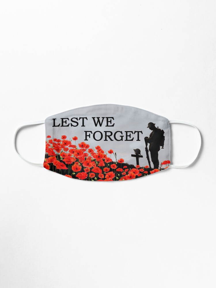 Alternate view of Lest We Forget Masks Mask