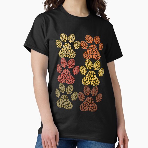 Fall - Paw prints Classic T-Shirt