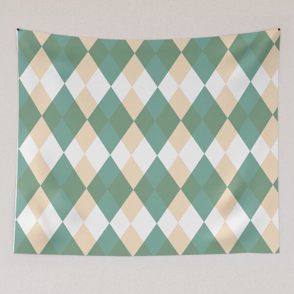 Item preview, Green and beige repeated pattern designed and sold by EveTStore.