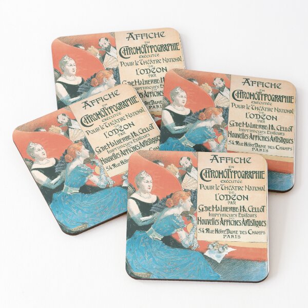 Item preview, Eugene Grasset - Poster for the Théâtre ( Theater ) National de l'Odéon 1890 designed and sold by playmap.