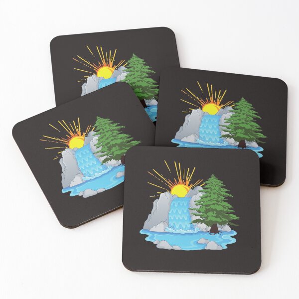Item preview, Waterfall Sunrise  designed and sold by GleamingGiant.