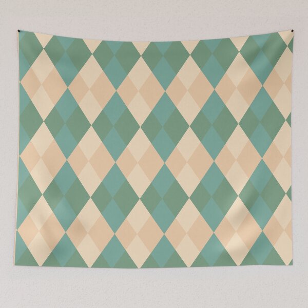 Item preview,  Green and beige repeated pattern designed and sold by EveTStore.