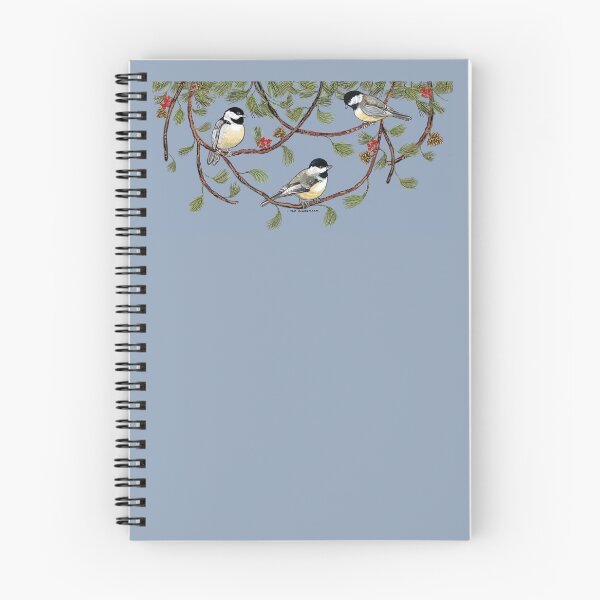 Item preview, Chickadee & Pine Boughs designed and sold by halfmoonharry.