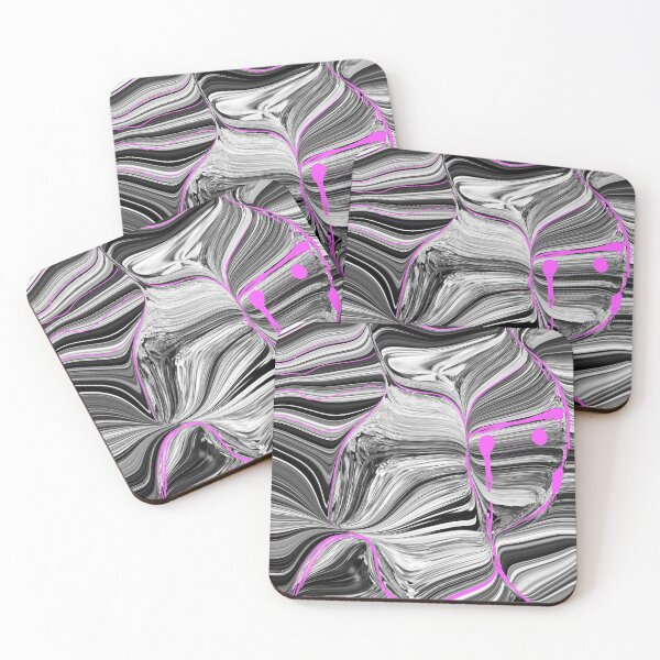 Item preview, Liquid Art - Abstract Art - Leaves - Pink Modern designed and sold by emm-j.