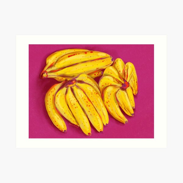 Three Banana Bunches Art Print