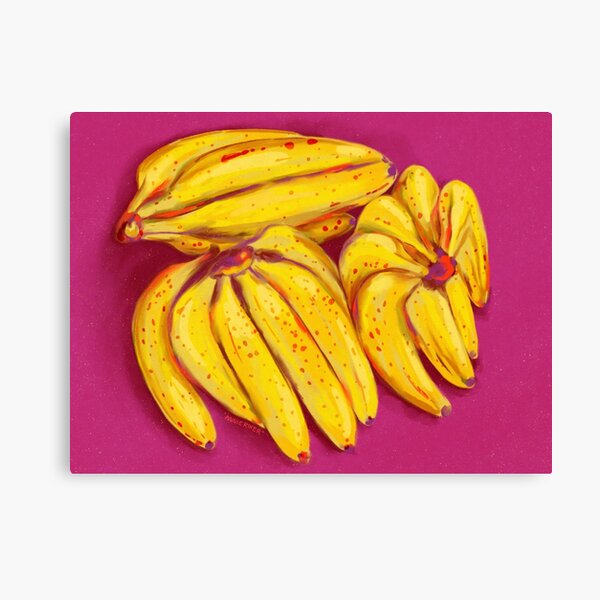 Three Banana Bunches Canvas Print