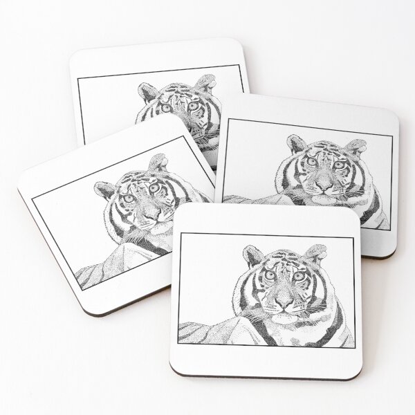 Item preview, Stippling Tiger designed and sold by AngusHillsArt.