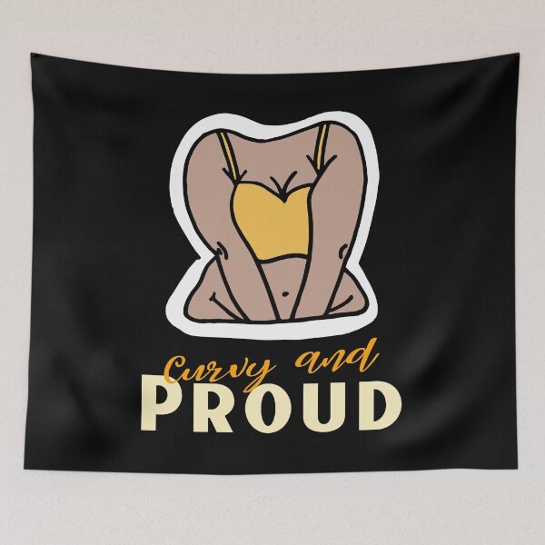 Item preview, Curvy and Proud designed and sold by NoBra-Store.