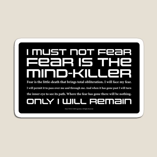Item preview, Dune Litany against Fear designed and sold by Eenig.