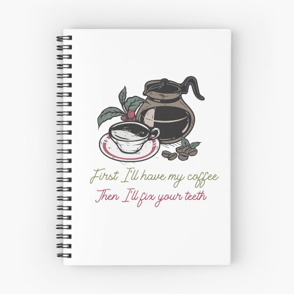 Item preview, First coffee, dental design designed and sold by guaka-molly.