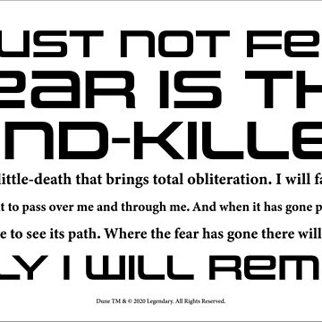 Artwork thumbnail, Dune Litany against Fear by Eenig