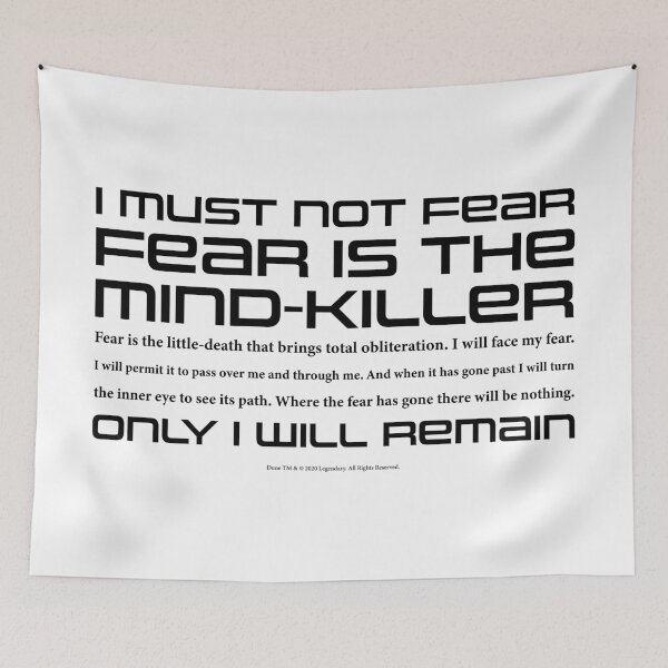 Item preview, Dune Litany against Fear designed and sold by Eenig.