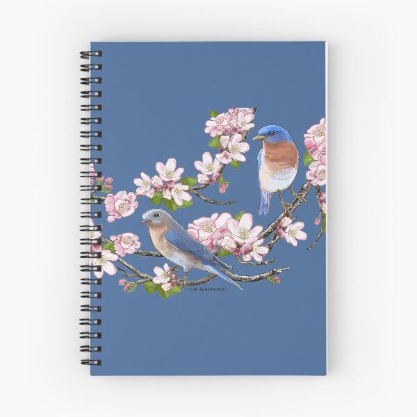 Item preview, Bluebirds & Apple Blossoms designed and sold by halfmoonharry.