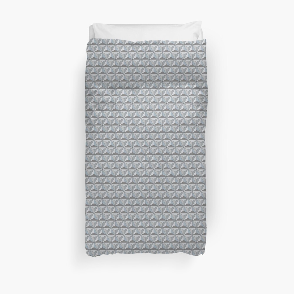 Spaceship Earth Geodesic Duvet Cover