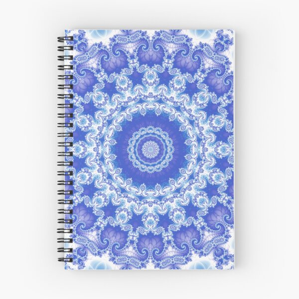 Item preview, Clarity Mandala in Blue and White designed and sold by Kelly Dietrich Mandala & Fractal Art.