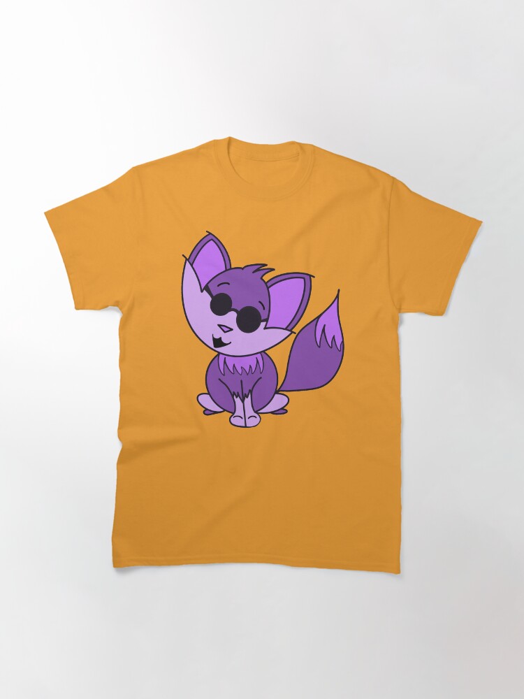 Alternate view of Cute Cool Fox Baby Purple Classic T-Shirt
