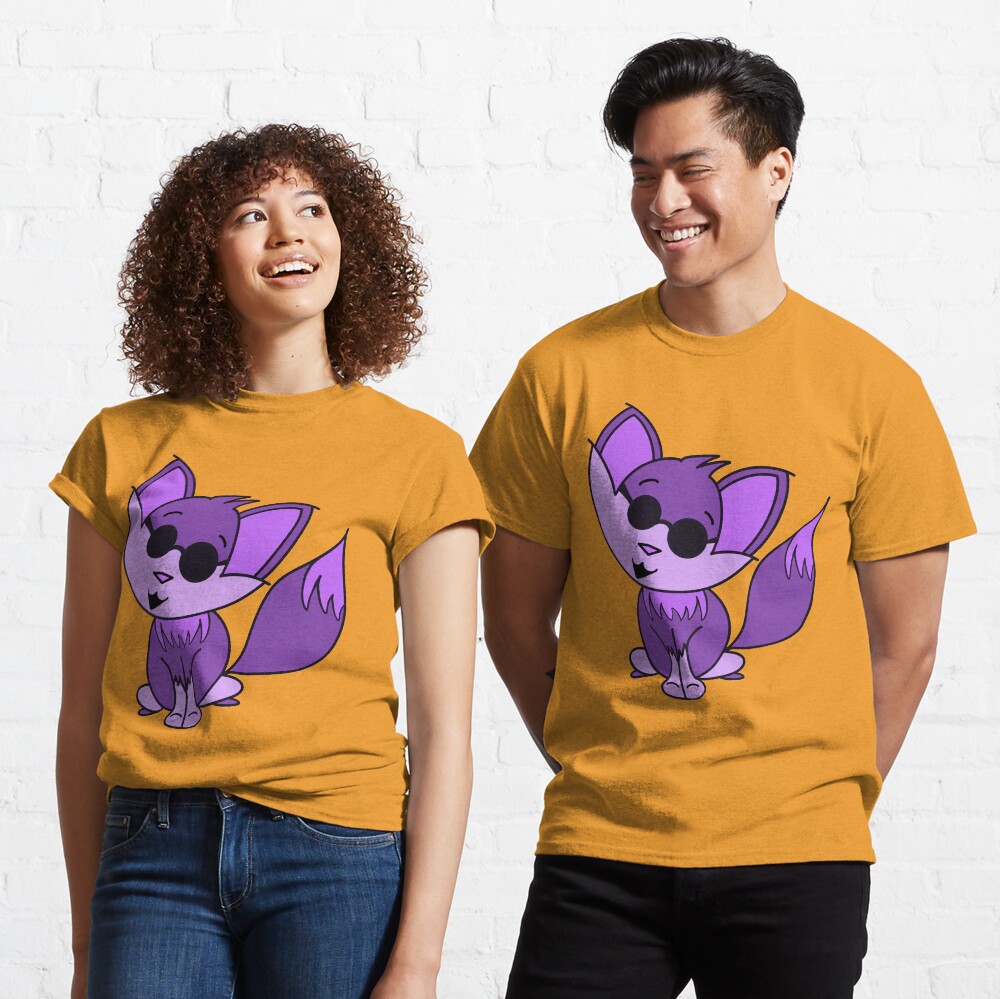 Cute Cool Fox Baby Purple Classic T-Shirt