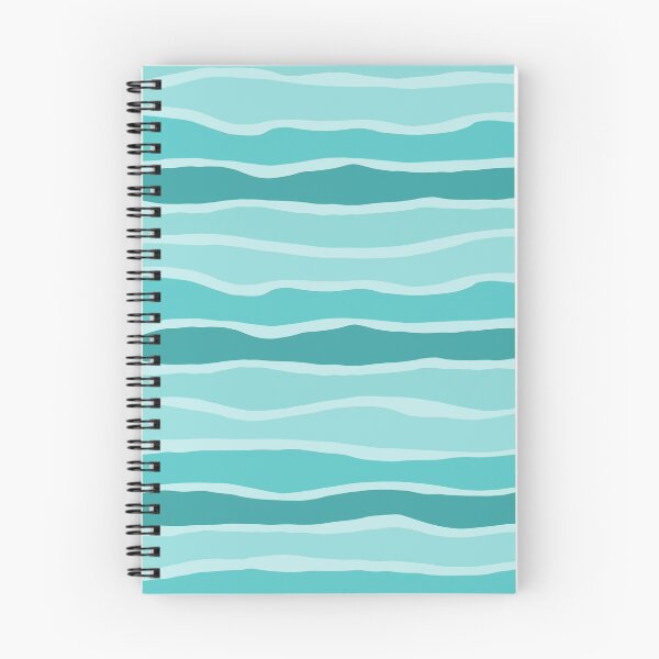 Item preview, Organic Blue Ocean Stripes - Stripe Pattern in Turquoise Teal designed and sold by kierkegaard.